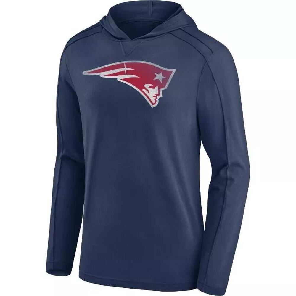 NFL New England Patriots Hoodie Long Sleeve Shirt Mens Gray XXL NWT